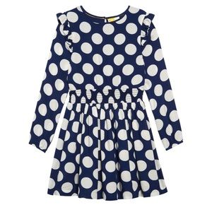 Mini Boden Spotty Long Sleeve Dress